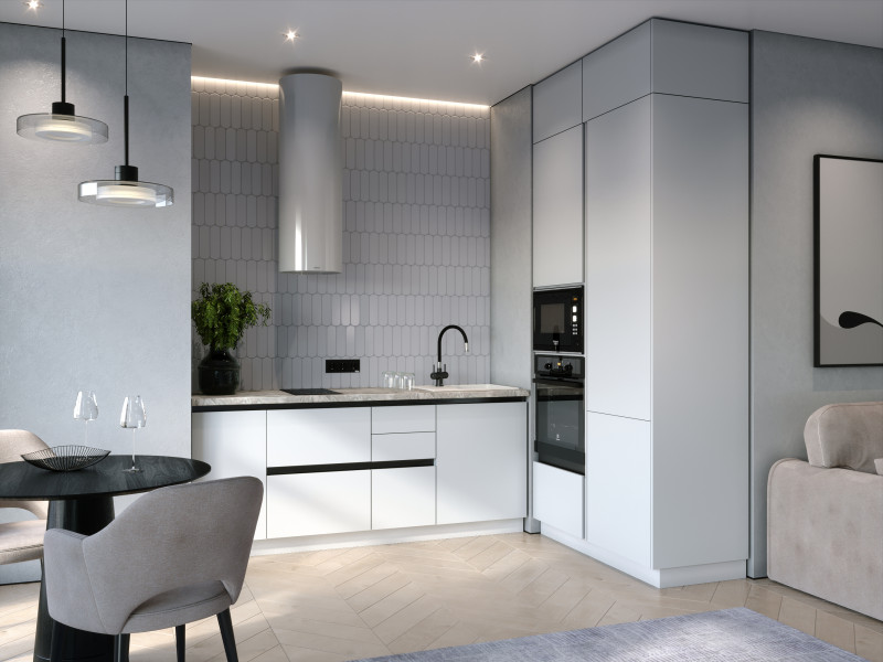 Кухня Эстетик - длина 2 м, ширина 1,2 м Кухня Эстетик - длина 2 м, ширина 1,2 м