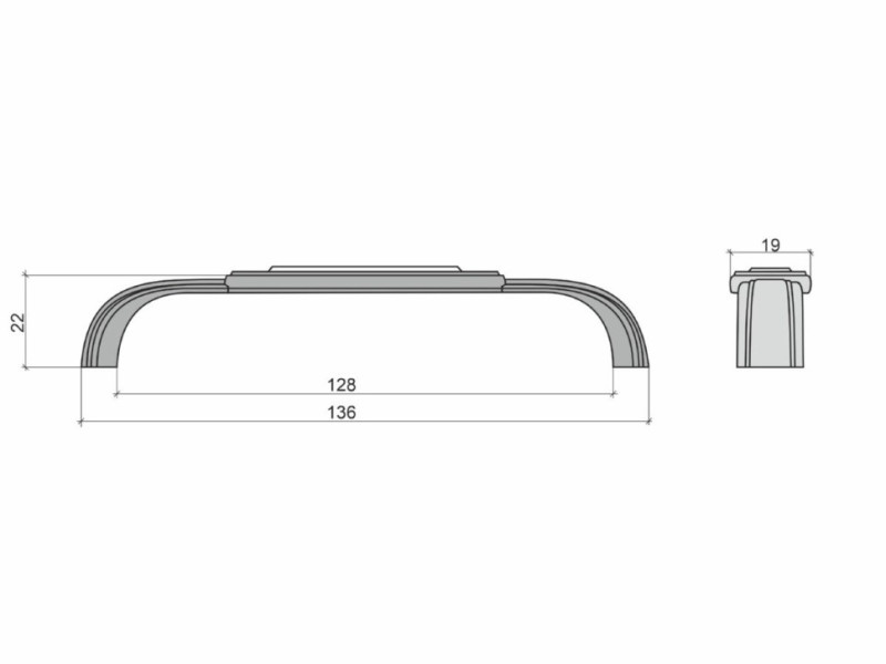 Ручка-скоба FS 139128 Ручка-скоба FS 139128