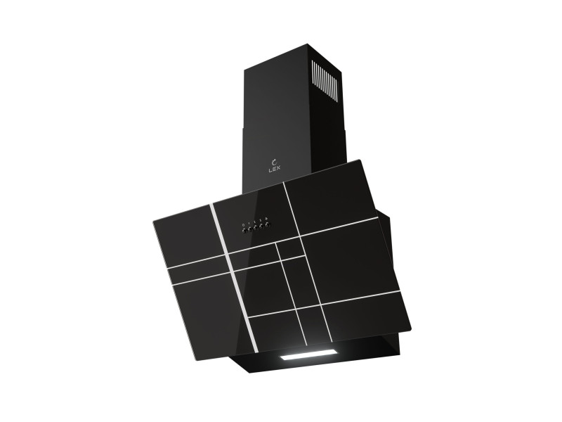 Вытяжка кухонная наклонная MOZA 600 R1 BLACK