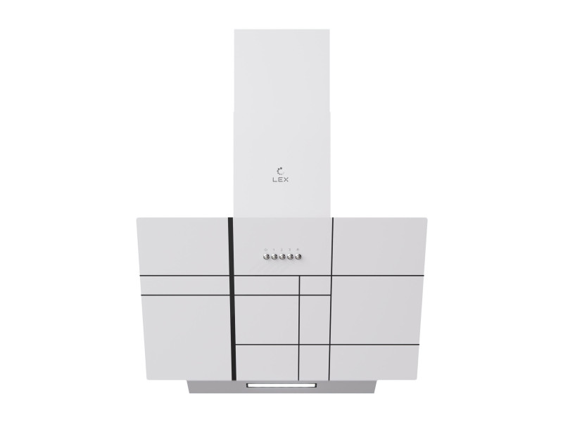 Вытяжка кухонная наклонная MOZA 600 R1 WHITE