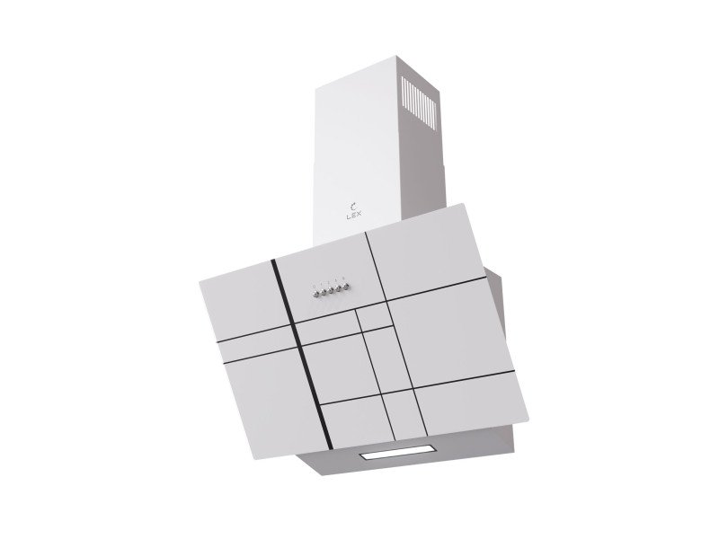 Вытяжка кухонная наклонная MOZA 600 R1 WHITE