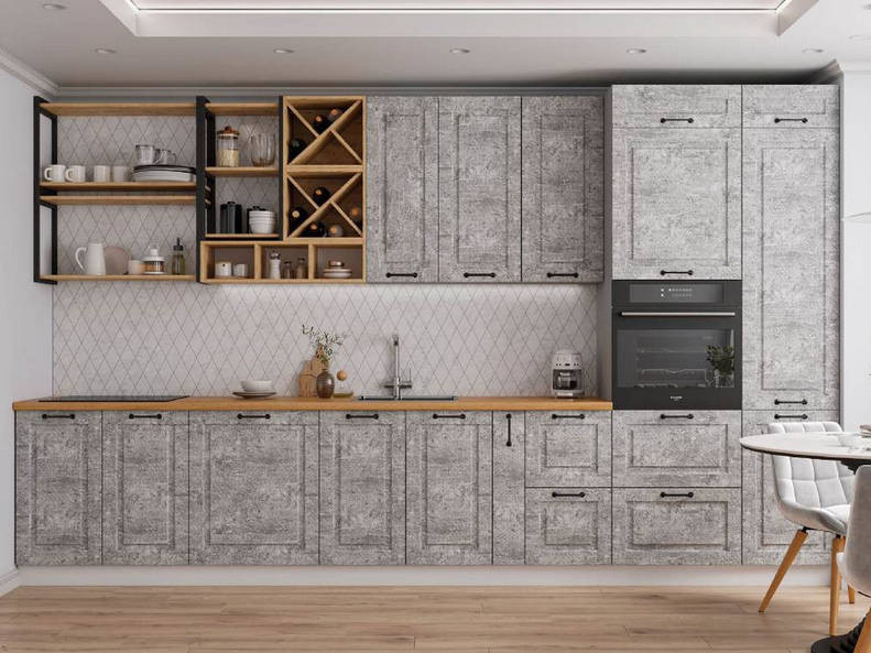 Кухня Капри — длина 3,8 м Кухня Капри — длина 3,8 м