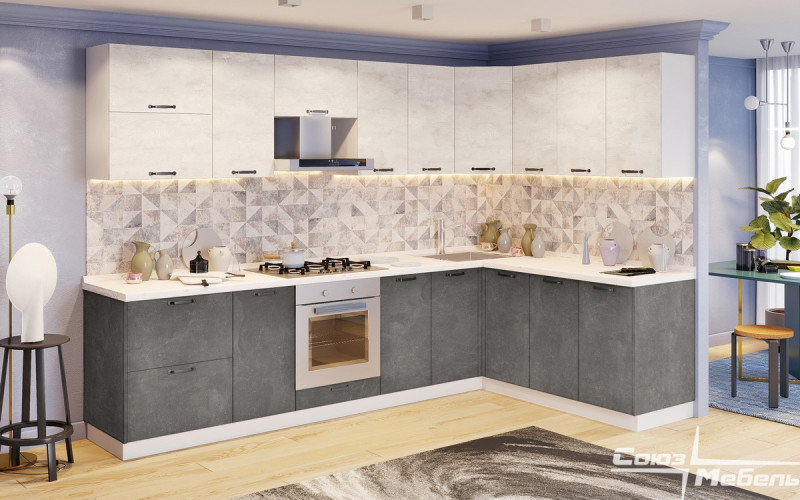 Кухня Крафт - длина 3,02 м, ширина 1,82 м