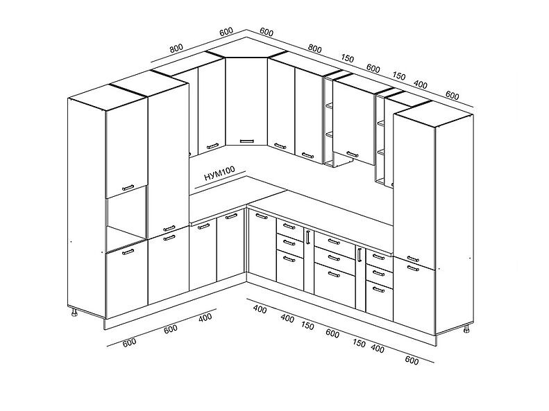 Кухня Грейс 2,7 метра Кухня Грейс 2,7 метра