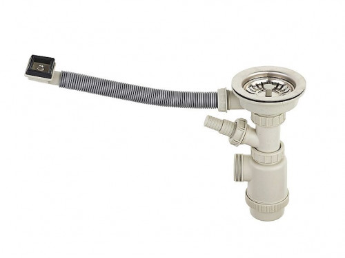 Выпуск большой с переливом в комплекте с сифоном S710 Выпуск большой с переливом в комплекте с сифоном S710