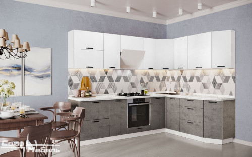 Кухня Модерн - длина 2,62 м, ширина 1,92 м Кухня Модерн - длина 2,62 м, ширина 1,92 м