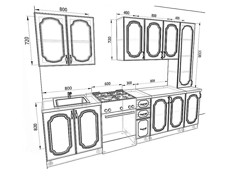 Кухня Базис-Классика 3,0 метра