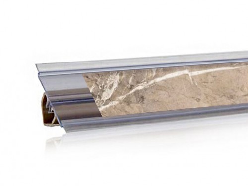 Плинтус вставочный Мрамор лацио (057М) Плинтус вставочный Мрамор лацио (057М)