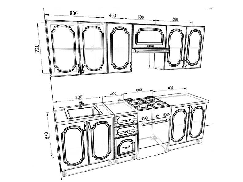 Кухня Базис-Классика 2,6 метра Кухня Базис-Классика 2,6 метра