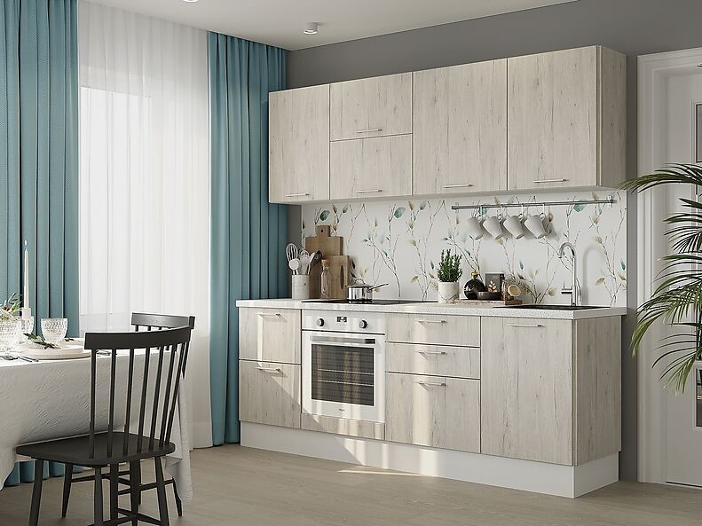 Кухня Оптима — длина 2,2 м