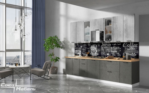 Кухня Модерн - длина 3,02 м Кухня Модерн - длина 3,02 м