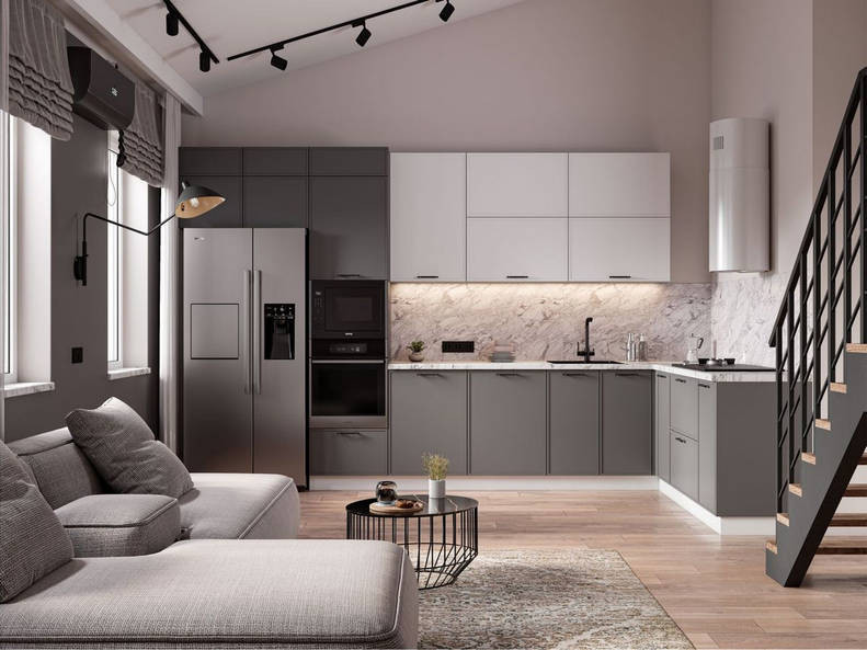 Кухня Марта — длина 4,4 м ширина 2 м