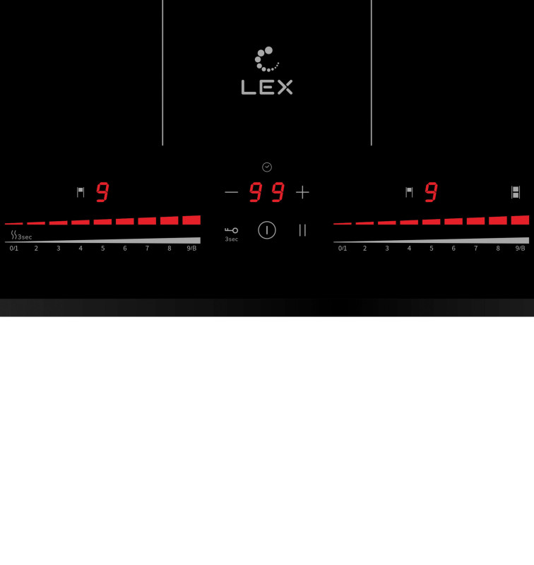 Индукционая варочная поверхность Lex EVI 641C BL