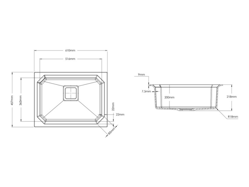 Мойка Longran Octagon OCG610.457 Мойка Longran Octagon OCG610.457