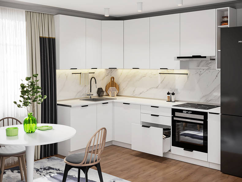 Кухня Норд — длина 2,6 м ширина 1,6 м