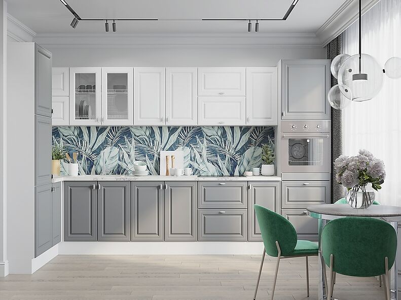 Кухня Ева — длина 3,8 м ширина 1,6 м