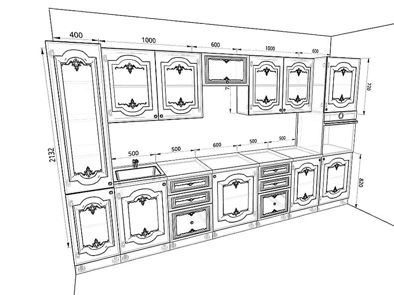 Кухня Шарлиз 3,6 метра