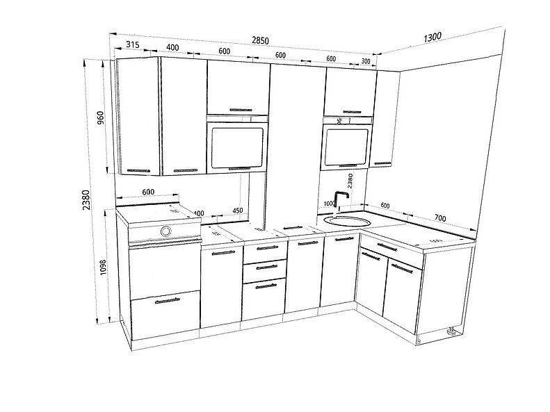 Кухня Шанталь 2,9 метра Кухня Шанталь 2,9 метра