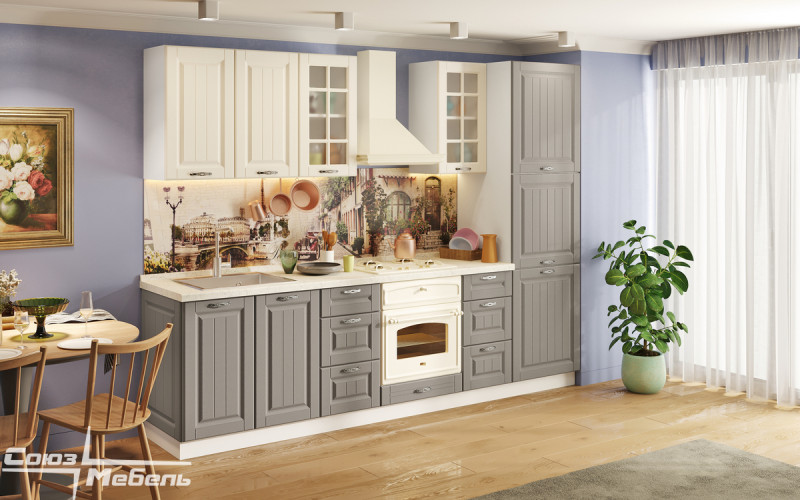 Кухня Прованс - длина 2,82 м Кухня Прованс - длина 2,82 м