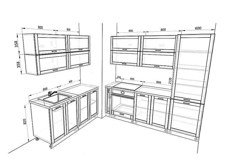 Кухня Вирджиния 2,2 метра Кухня Вирджиния 2,2 метра