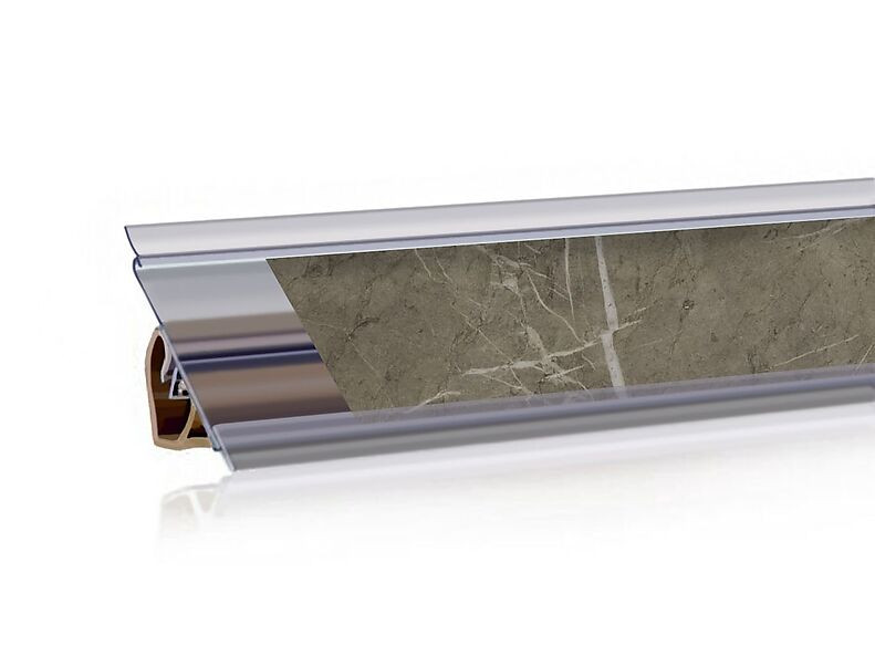 Плинтус вставочный Мрамор лацио (057М) Плинтус вставочный Мрамор лацио (057М)