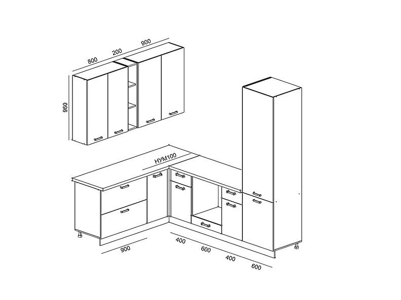 Кухня Грейс 2,6 метра