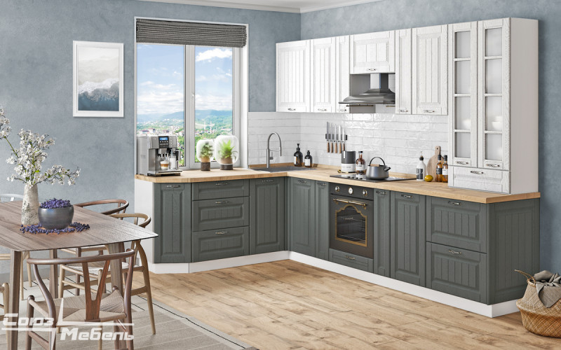 Кухня Прованс - длина 3,02 м, ширина 1,9 м