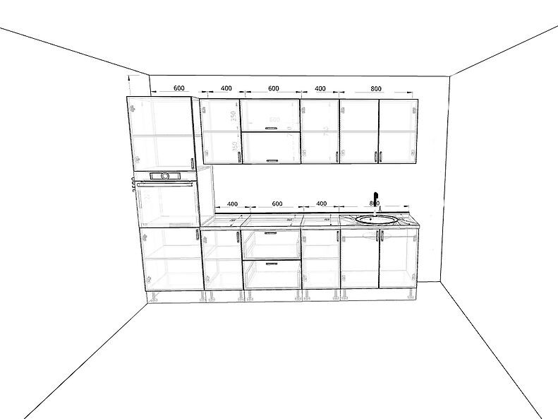 Кухня Европа — длина 2,8 м