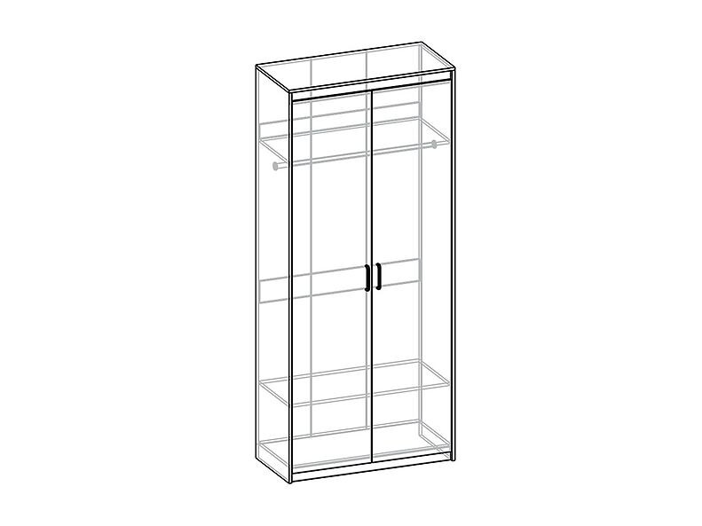 Шкаф напольный Прага (ММ) 93 см