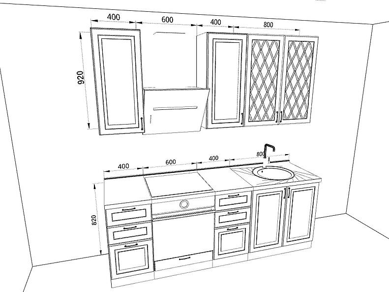 Кухня Ницца 2,2 метра