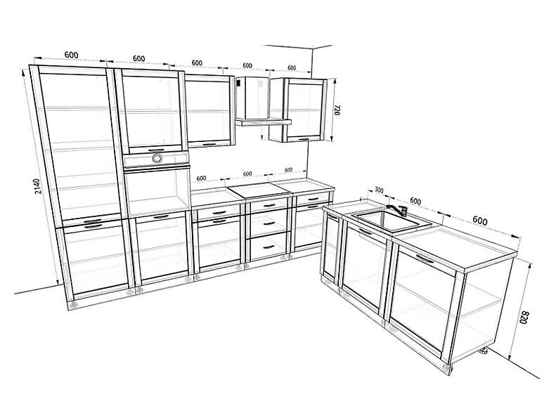 Кухня Базис Nicole 3,0 метра