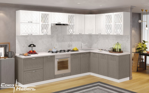 Кухня Флора - длина 3,02 м, ширина 1,82 м