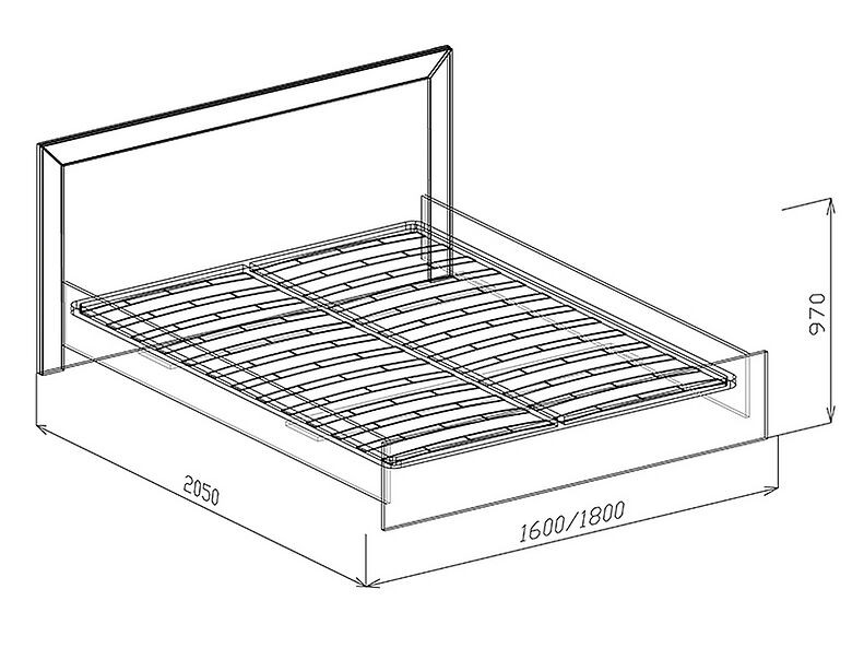 Модуль № 32 Кровать №3 (с ортопедическим основанием) Корвет 180 см Модуль № 32 Кровать №3 (с ортопедическим основанием) Корвет 180 см