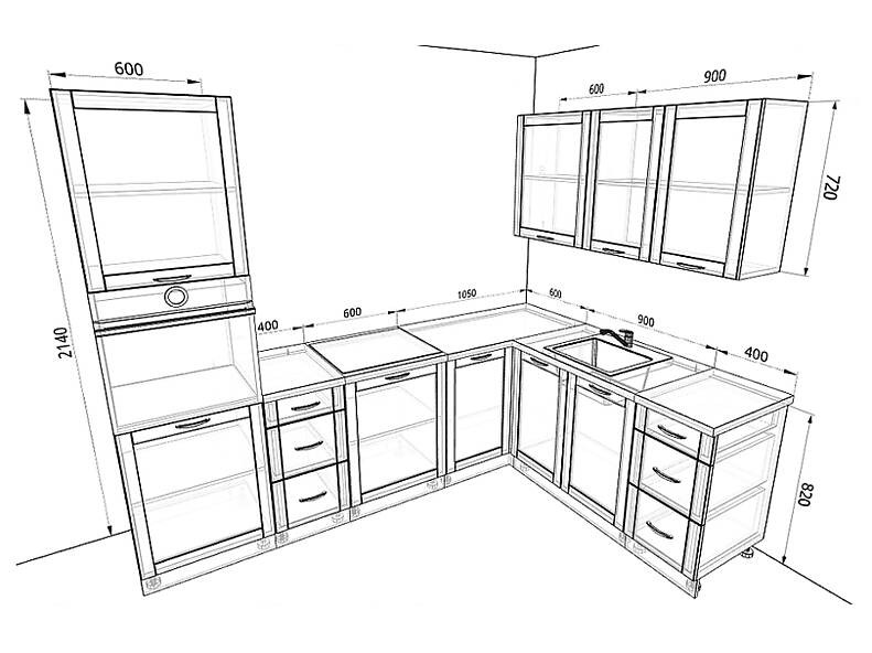 Кухня Базис Nicole 2,7 метра