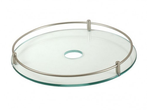 Полка стек-я с релингом 350мм