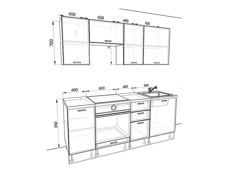 Кухня Европа — длина 2 м