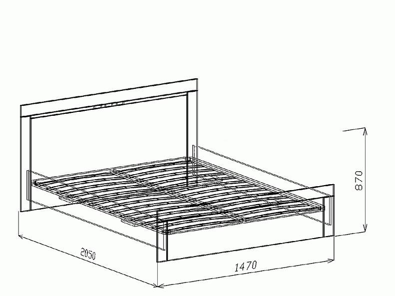 Кровать №1 (с ортопедическим основанием) Токио 147 см Кровать №1 (с ортопедическим основанием) Токио 147 см