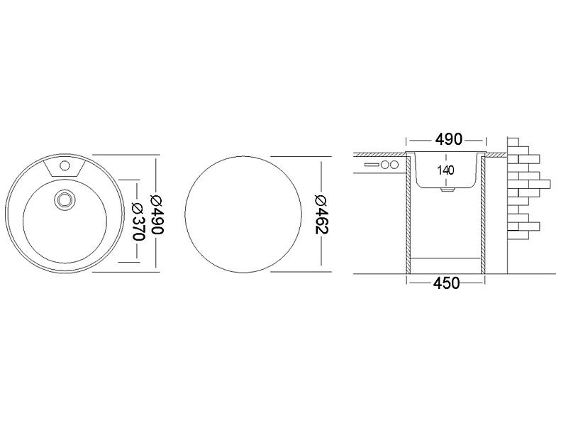 Мойка врезная Фаворит FAD500 ---4C 0C Мойка врезная Фаворит FAD500 ---4C 0C