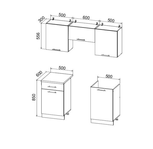 Кухня Дуся — длина 1,6 м