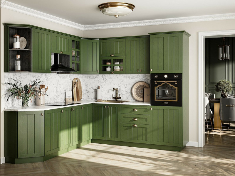 Кухня Прованс - длина 2,5 м, ширина 2,4 м