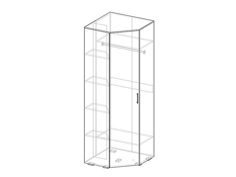 Шкаф угловой ПРАВЫЙ (540) Афина 85 см Шкаф угловой ПРАВЫЙ (540) Афина 85 см