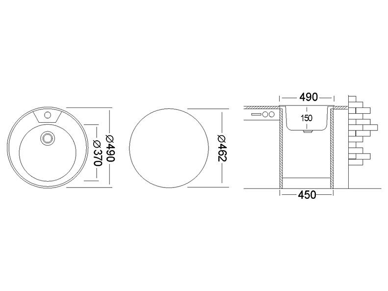Мойка врезная Фаворит FAD500 -GT6K 0C Мойка врезная Фаворит FAD500 -GT6K 0C