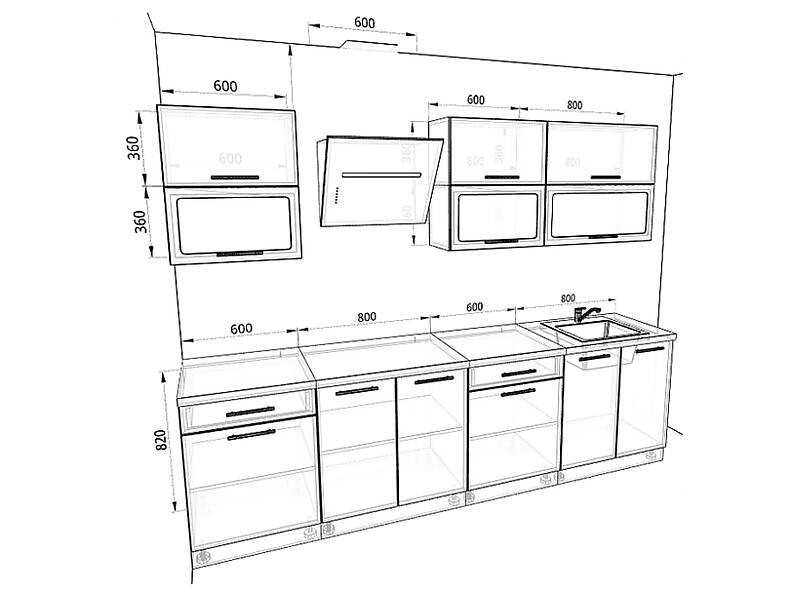 Кухня Базис 2,8 метра Кухня Базис 2,8 метра
