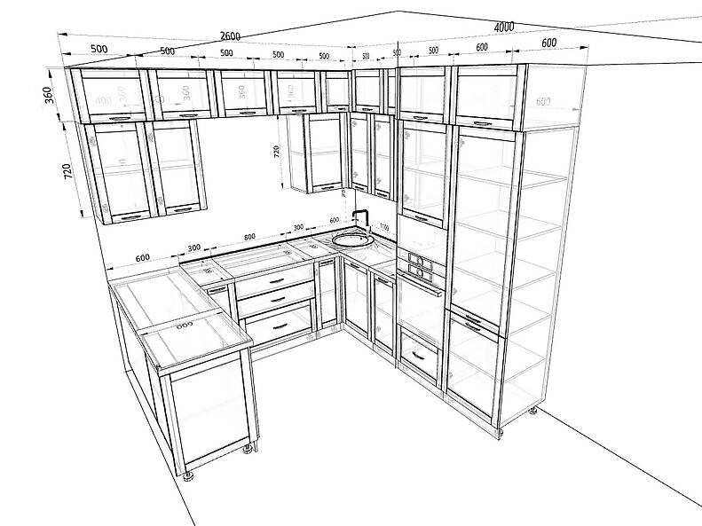 Кухня Базис Nicole-Wood 2,7 метра