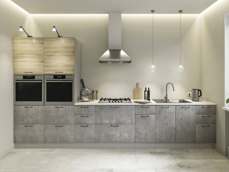 Кухня Лофт — длина 4 м