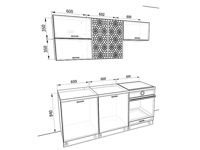 Кухня Люкс — длина 1,8 м