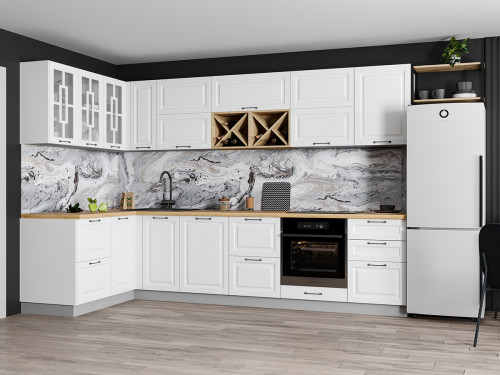 Кухня Гарда - длина 4,1 м, ширина 1,5 м Кухня Гарда - длина 4,1 м, ширина 1,5 м