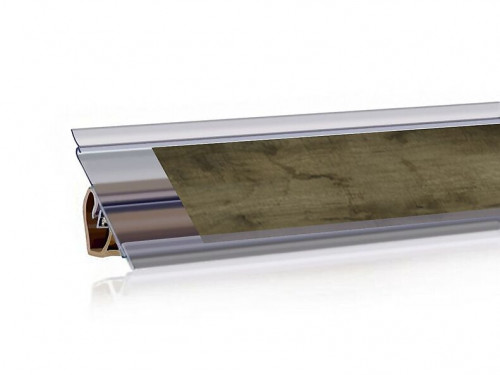 Плинтус вставочный Дуб фигурный светлый (066М)