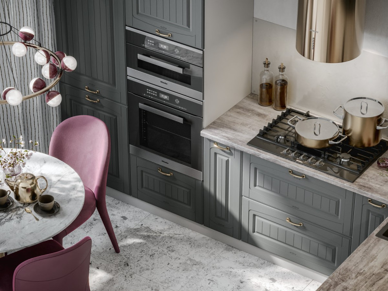 Кухня Кантри Прованс - длина 3,2 м, ширина 2 м