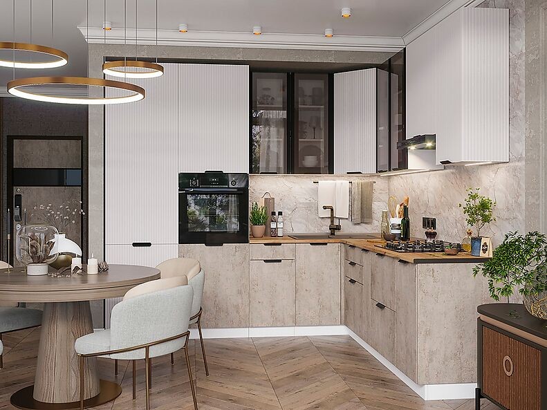 Кухня Норд — длина 2,6 м ширина 2,2 м